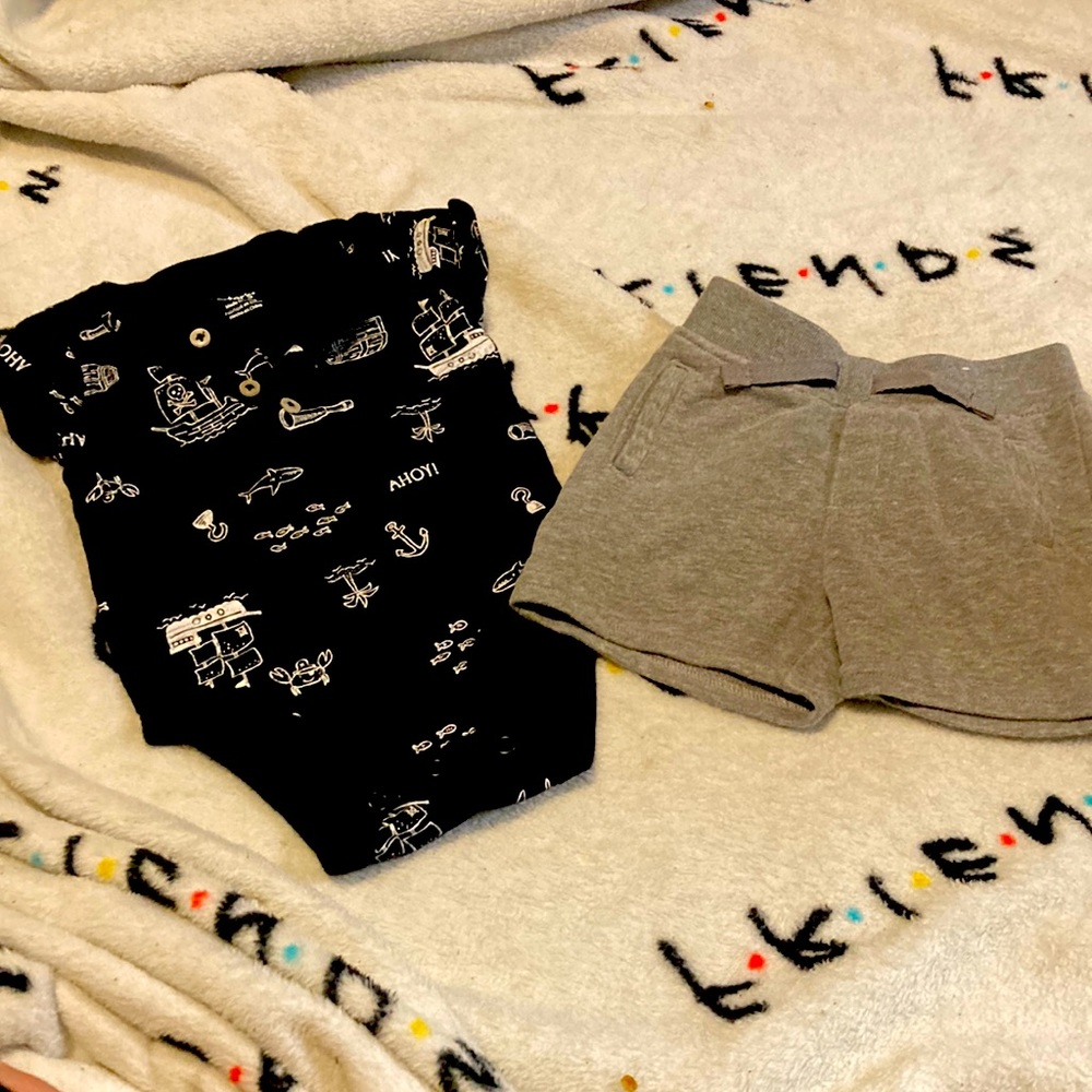 Onesie and shorts